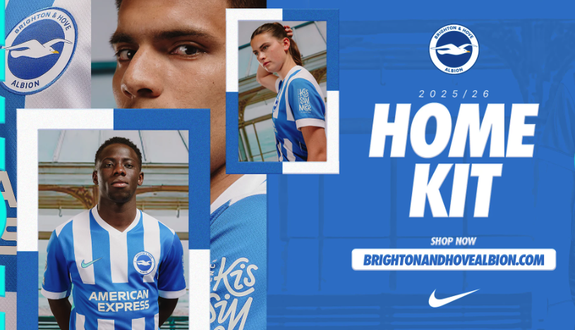 Brighton & Hove Albion home shirt