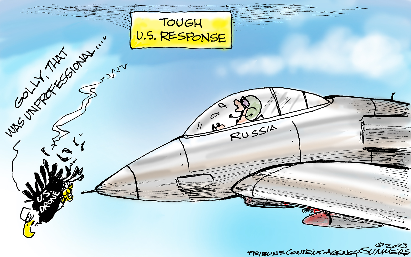 US drone meets Russian jet | The Week