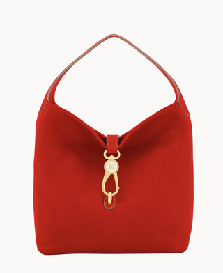 Florentine Logo Lock Shoulder Bag