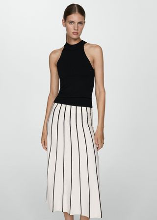 Striped Knitted Skirt