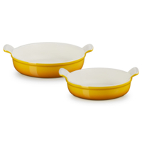 Stoneware Set of 2 Heritage Round Baking Dishes:was £84 now £50 at Le Creuset (save £34)