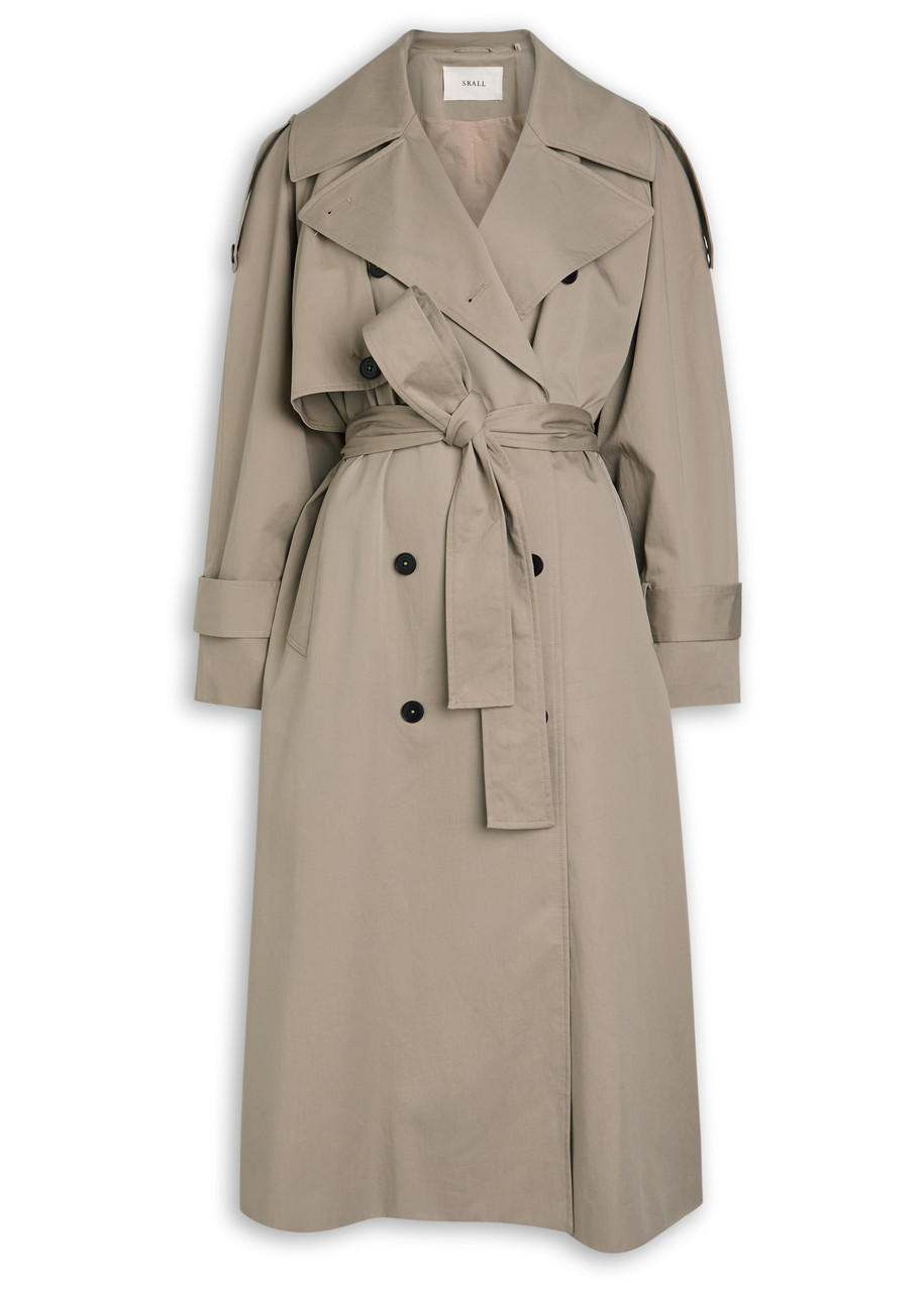 Mahsa Belted Cotton Trench Coat