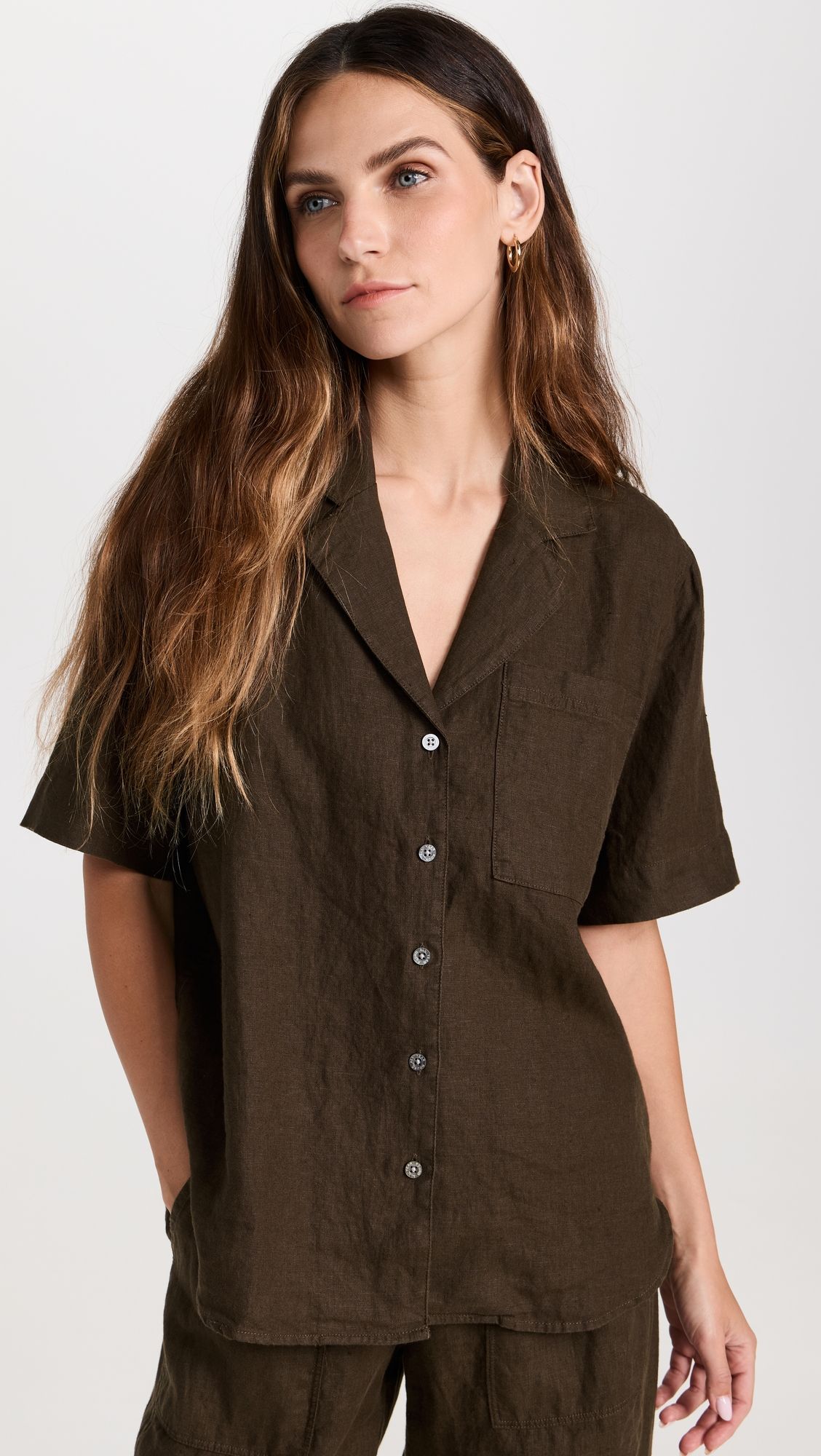 Linen Pool Boy Top