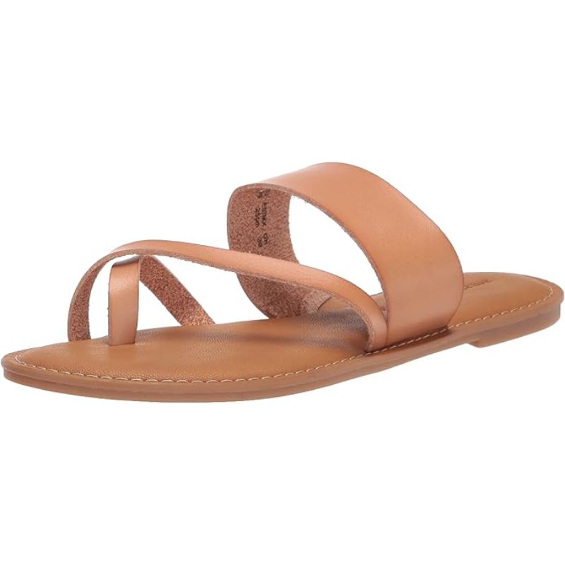 tan toe strap sandals
