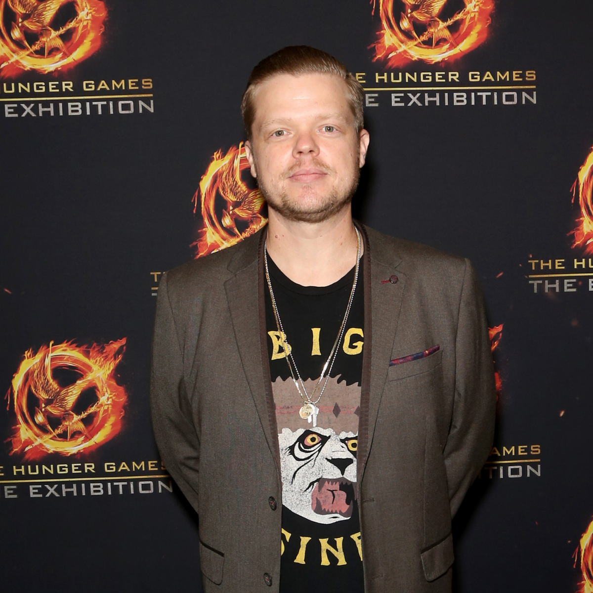 Elden Hensen attends the grand opening of The Hunger Games: The Exhibition