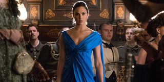 Gal Gadot blue gown in Wonder Woman