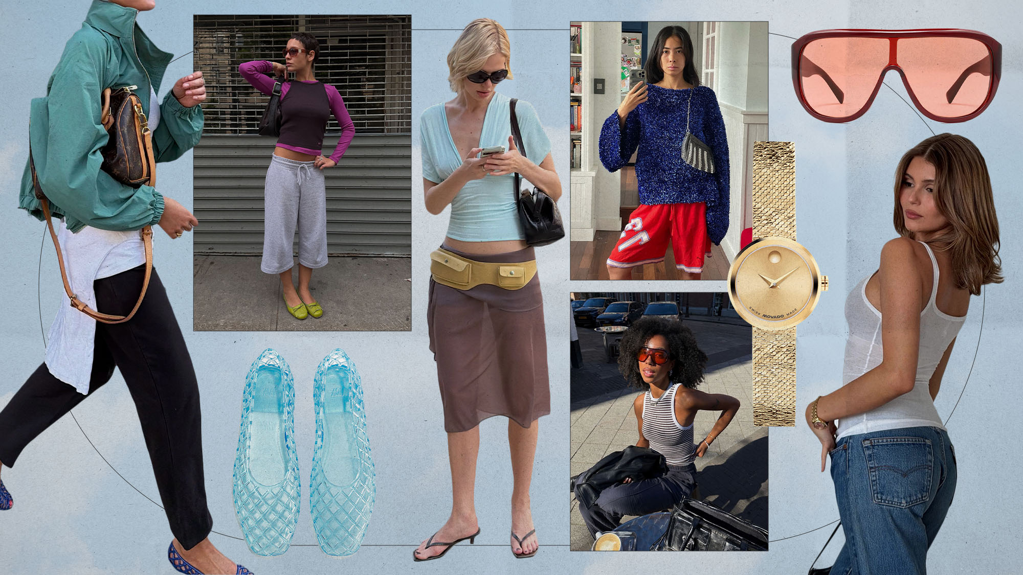Collage of Gen Z influencers wearing Summer 2026 micro trends.