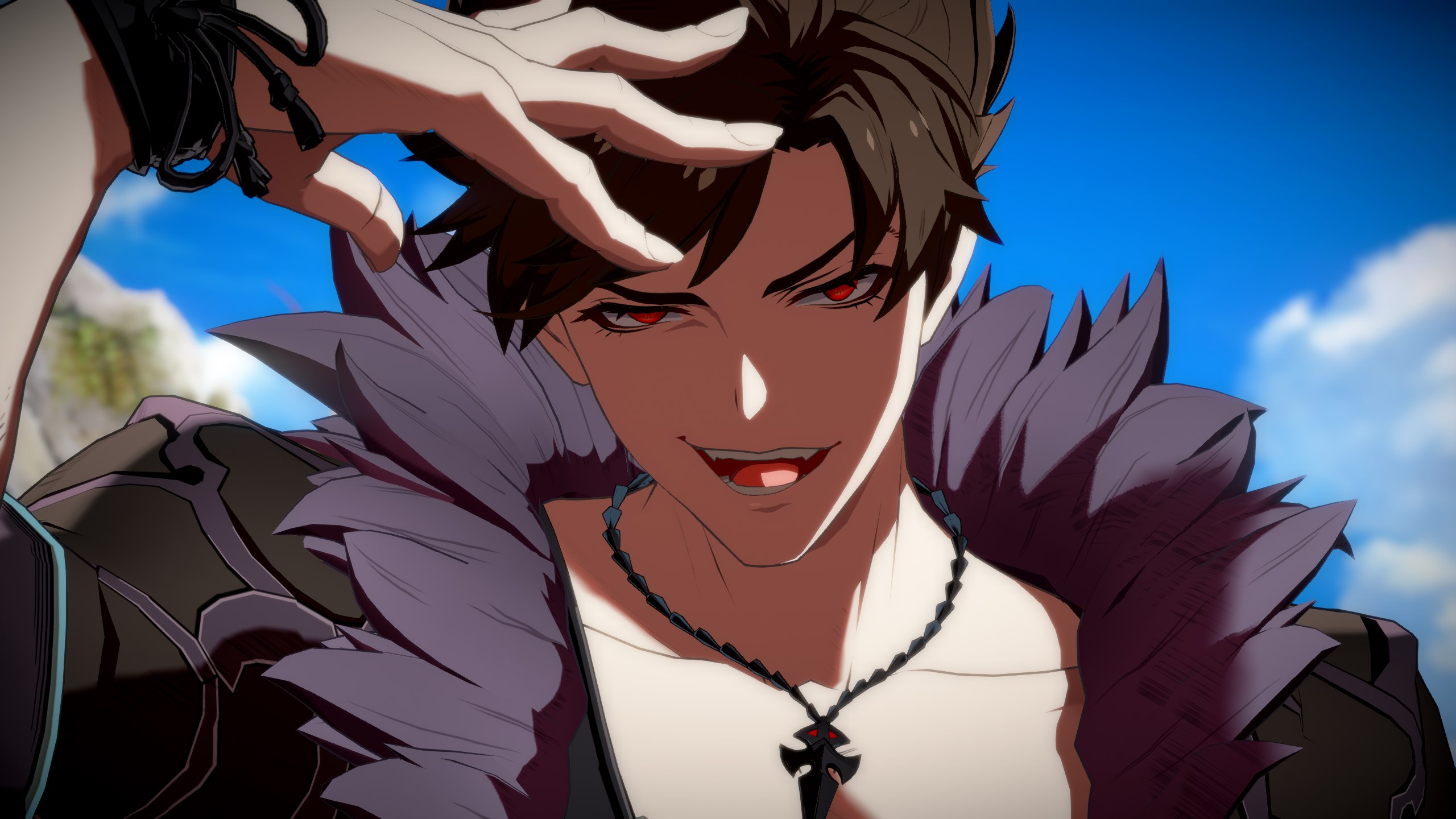 Belial smirking at the camera in Granblue Fantasy Versus: Rising.
