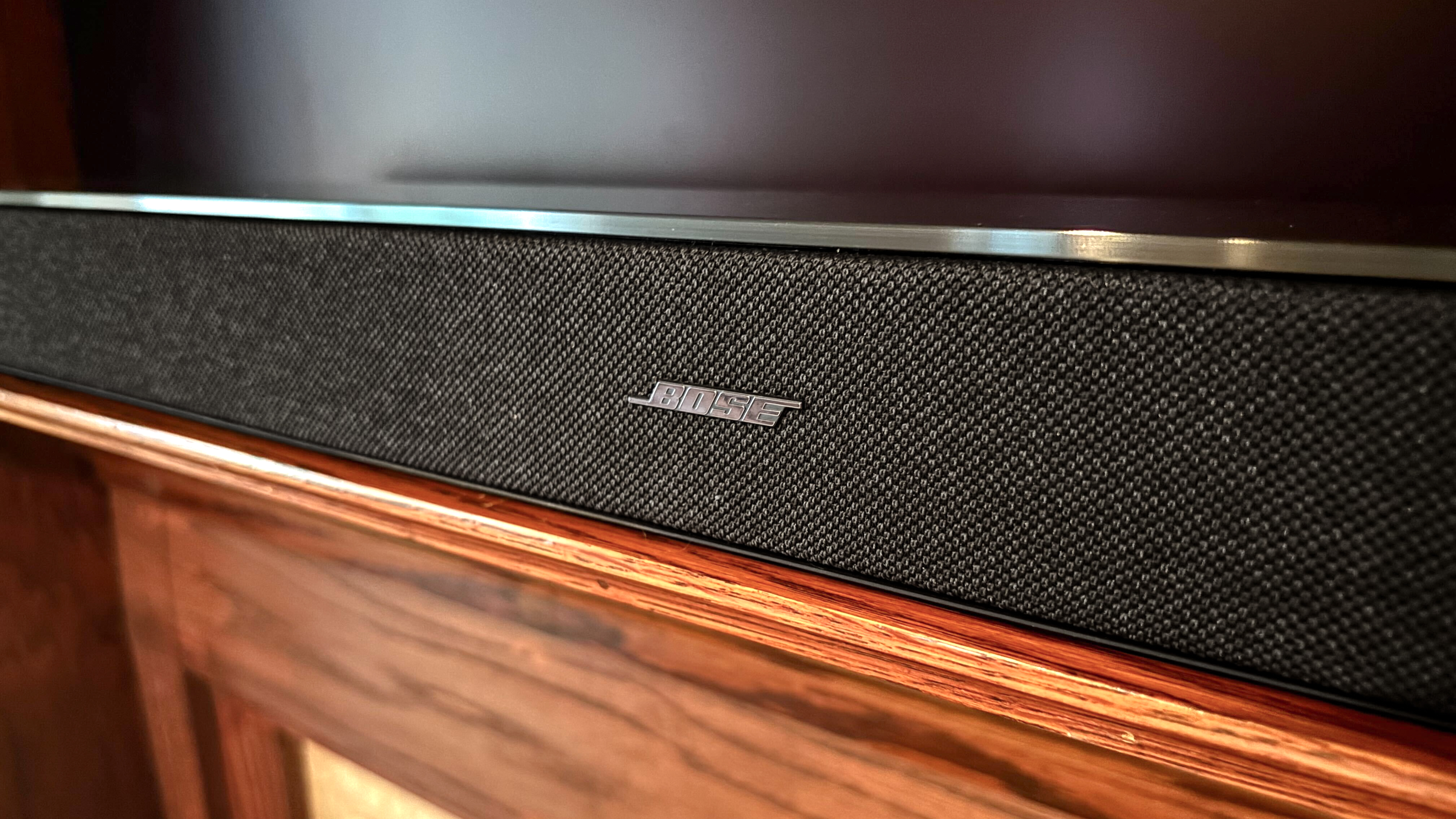 Bose Lifestyle Ultra Soundbar shown in living room