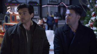 Jonathan Bennett and George Kriss in The Holiday Sitter