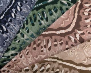 a selection of nature inspired fabrics