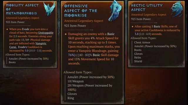 Diablo 4 vampiric powers