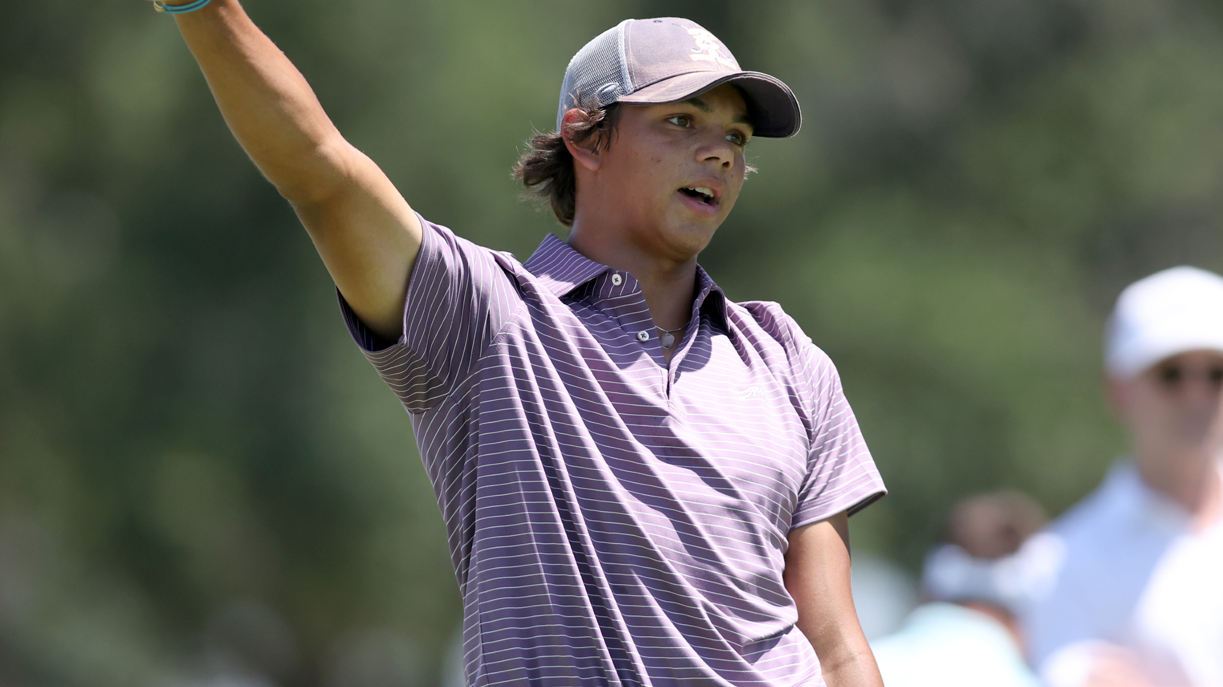 Charlie Woods at the US Junior Amateur