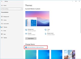 Get more themes in Microsoft Store