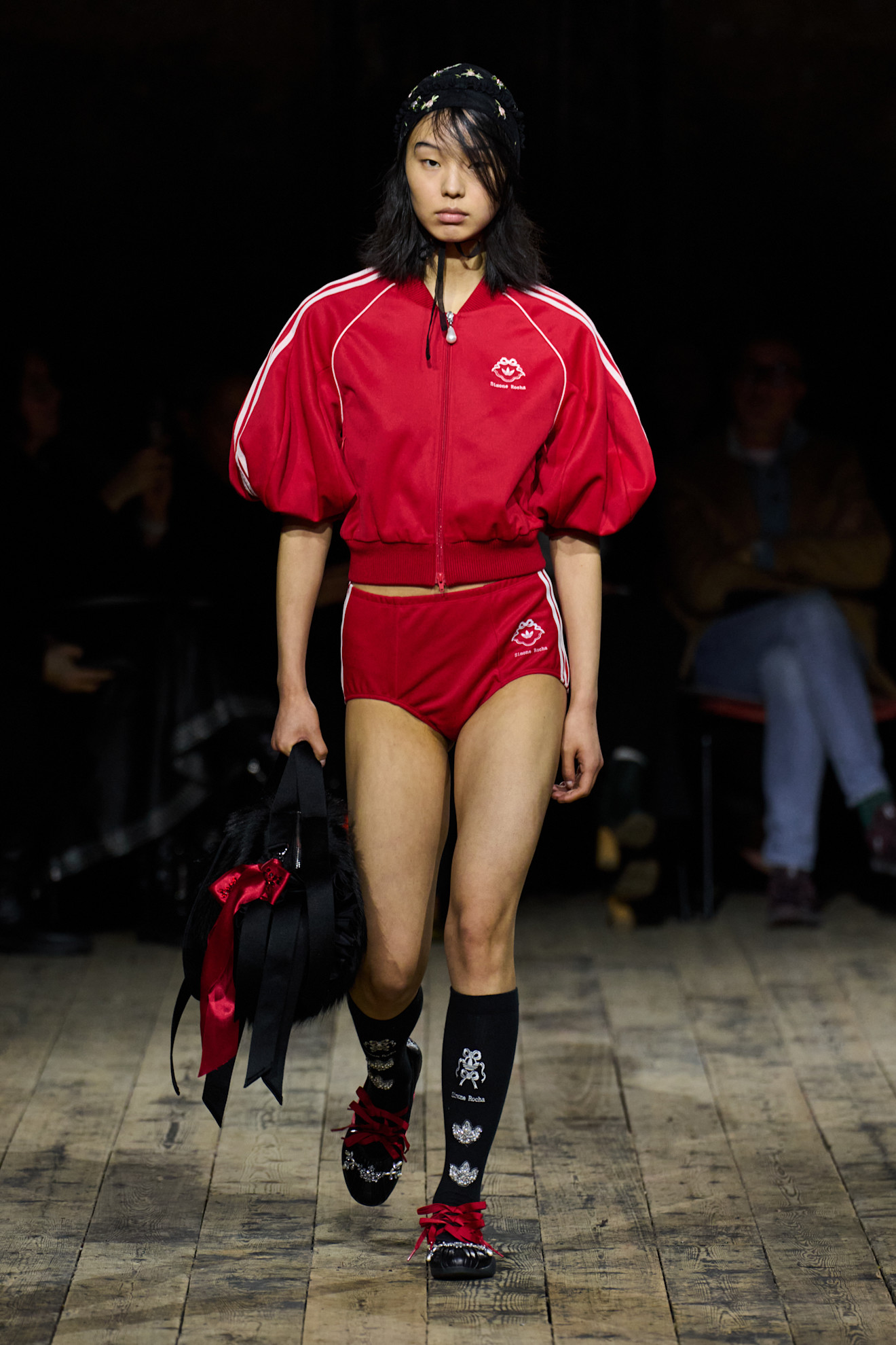 An image of the fanciful flat trend on Simone Rocha's autumn/winter 2026 runway from London Fashion Week.
