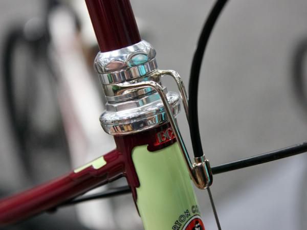 Bilenky Cycle Works also fabricated this stunning front brake cable hanger.