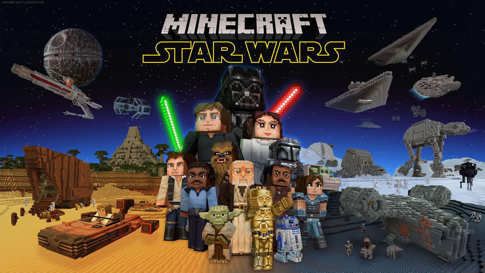 Classic Star Wars skins make the jump to Minecraft for Xbox