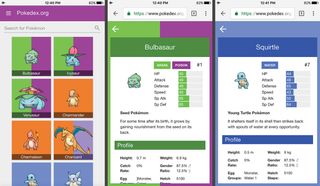 With Pokedex you can use advanced search, explore by type, weakness and ability, all offline