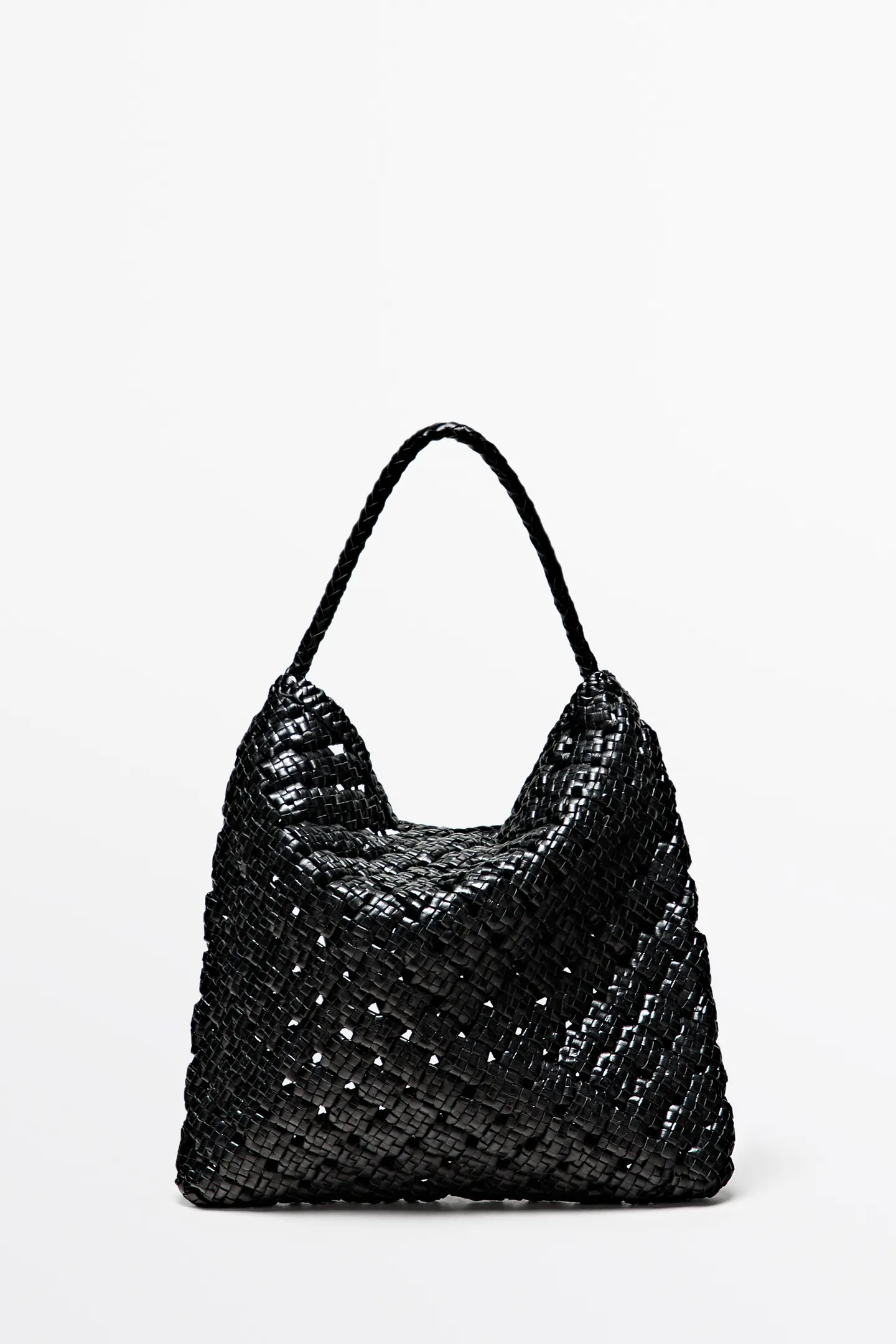 Massimo Dutti, Medium Braided Nappa Leather Bag