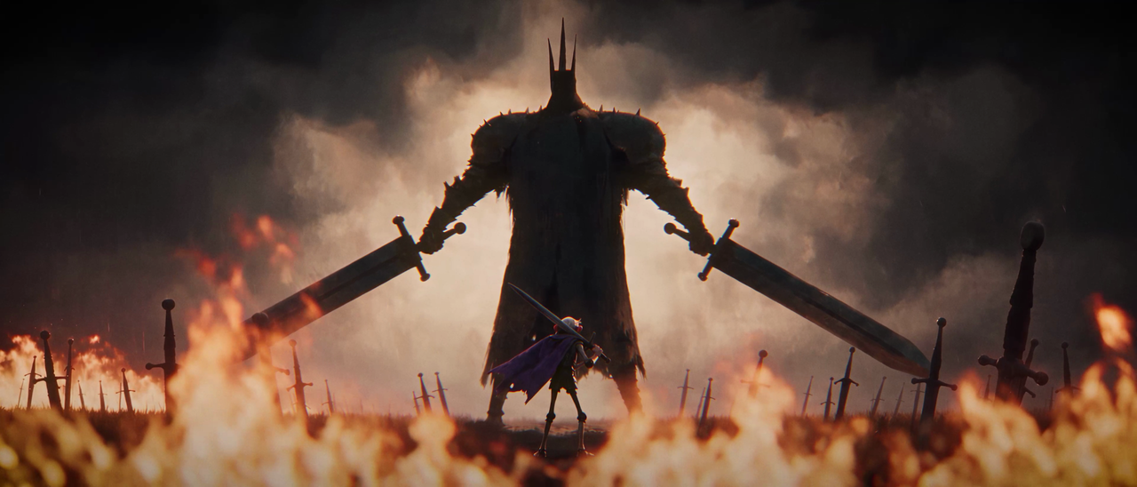 Screens from an AI made animated short featuring an old Spanish night
