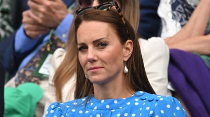 Why Kate Middleton's first Wimbledon 2023 appearance could be quite some time. Seen here is Princess Catherine at the All England Lawn Tennis and Croquet Club