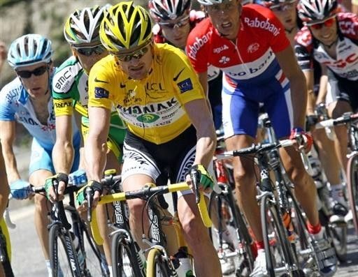 Floyd Landis (Phonak) on the front