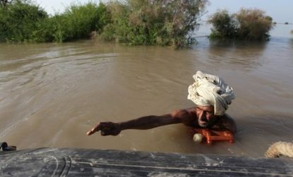 One area of Pakistan reportedly received 354 inches of rainfall in one week. 