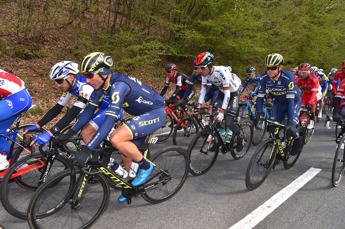 Michael Albasini (Orica-Scott) in the peloton