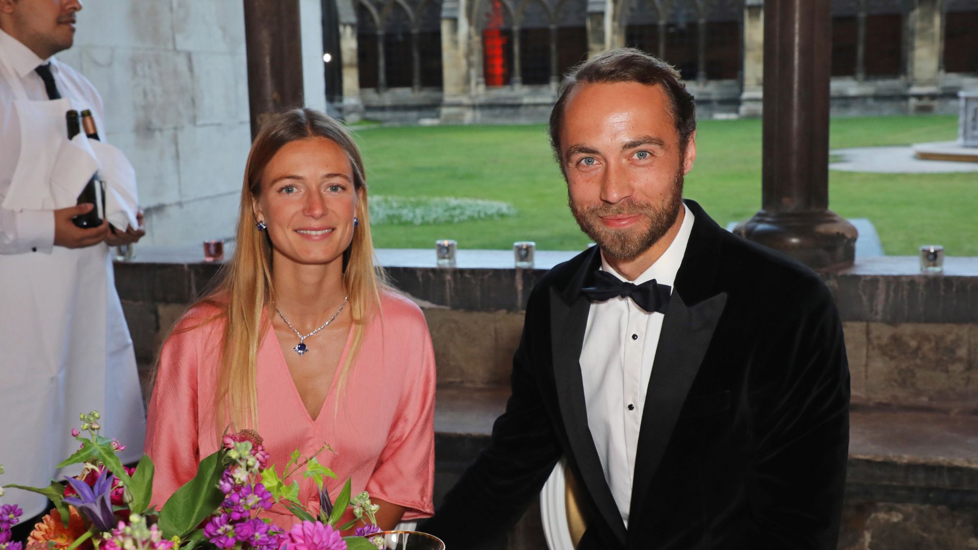 Alizee Thevenet and James Middleton attend a Bulgari gala dinner in 2022