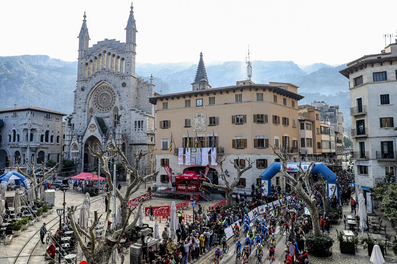 The riders roll out on day 2 of the Mallorca Challenge