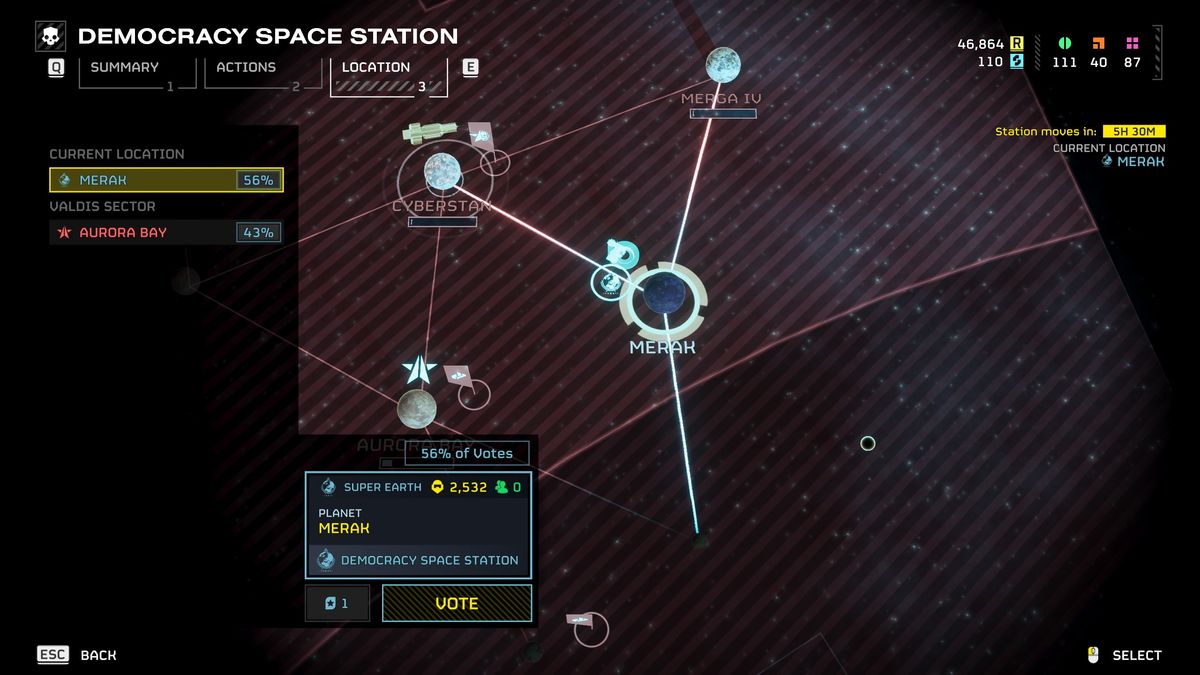 Helldivers 2 how to vote - Merak