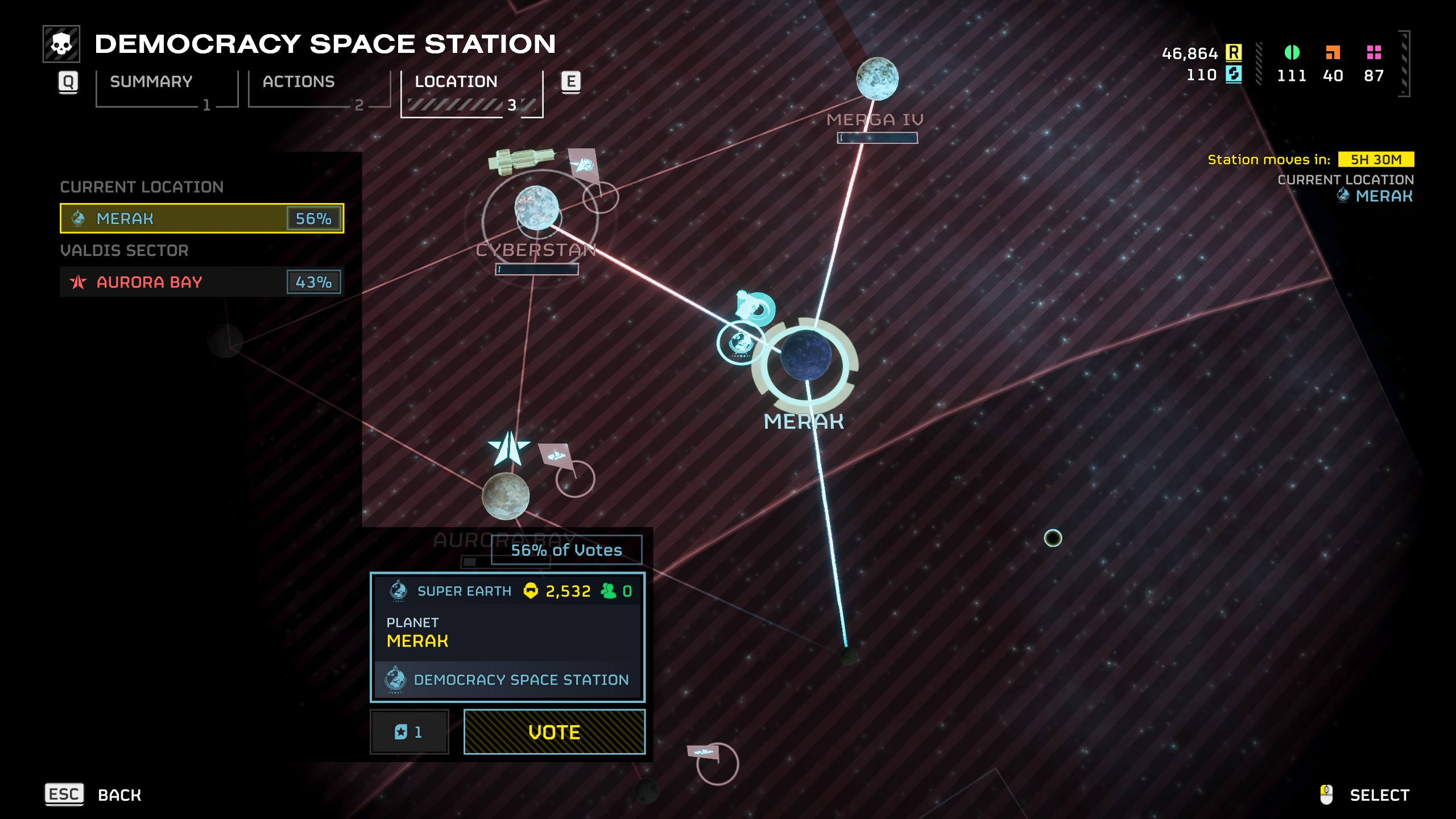 Helldivers 2 how to vote - Merak