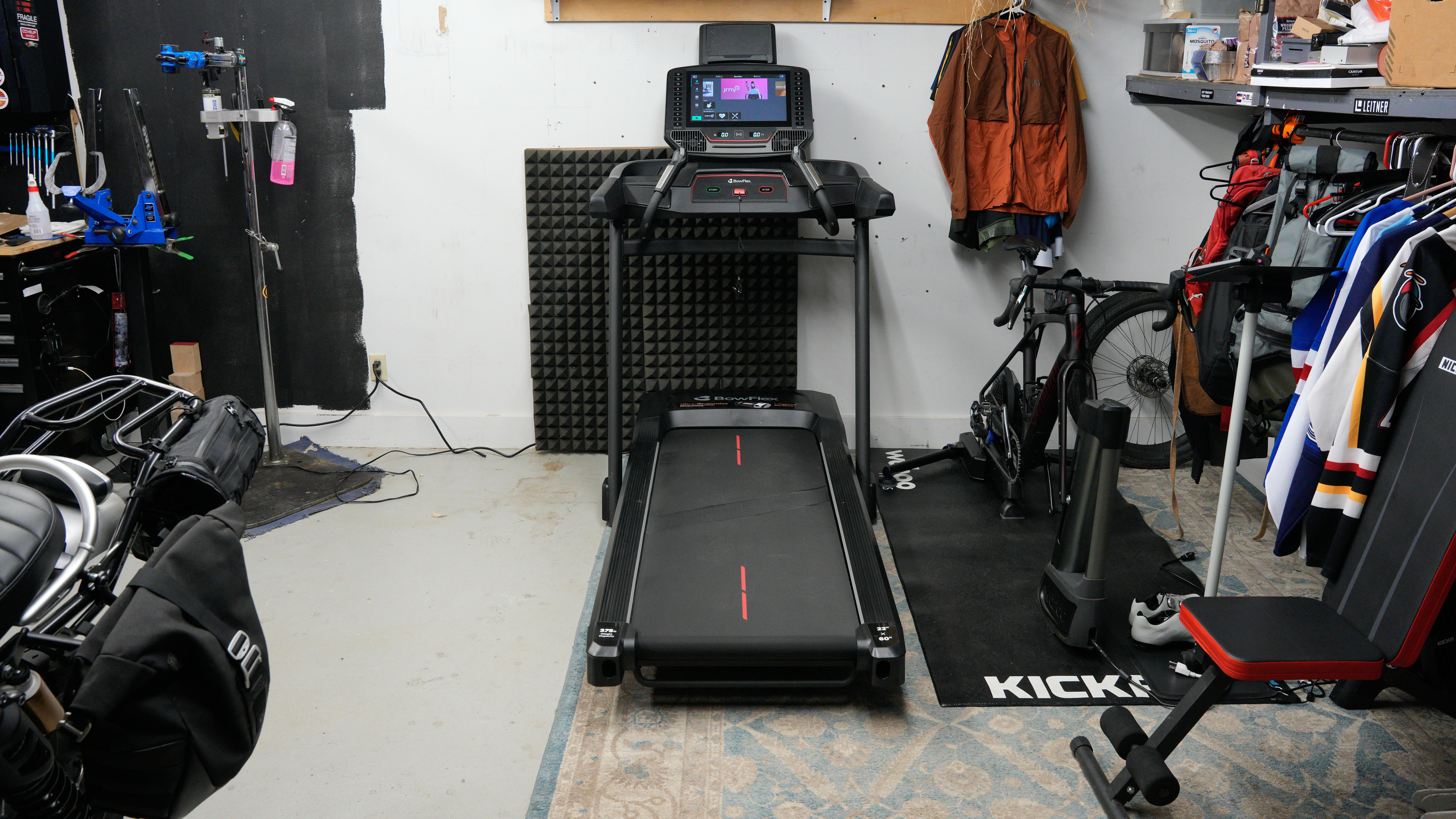 Bowflex T16 face on in garage