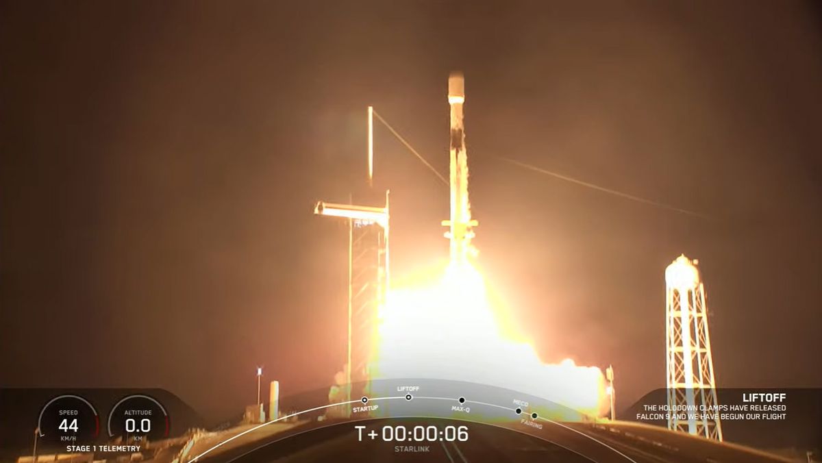 SpaceX palaida 53 Starlink satelītus, nolaida Falcon 9 raķeti 12. lidojumā