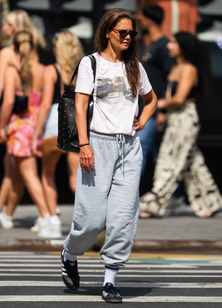 Katie Holmes is seen in NoHo on August 05, 2023 in New York City