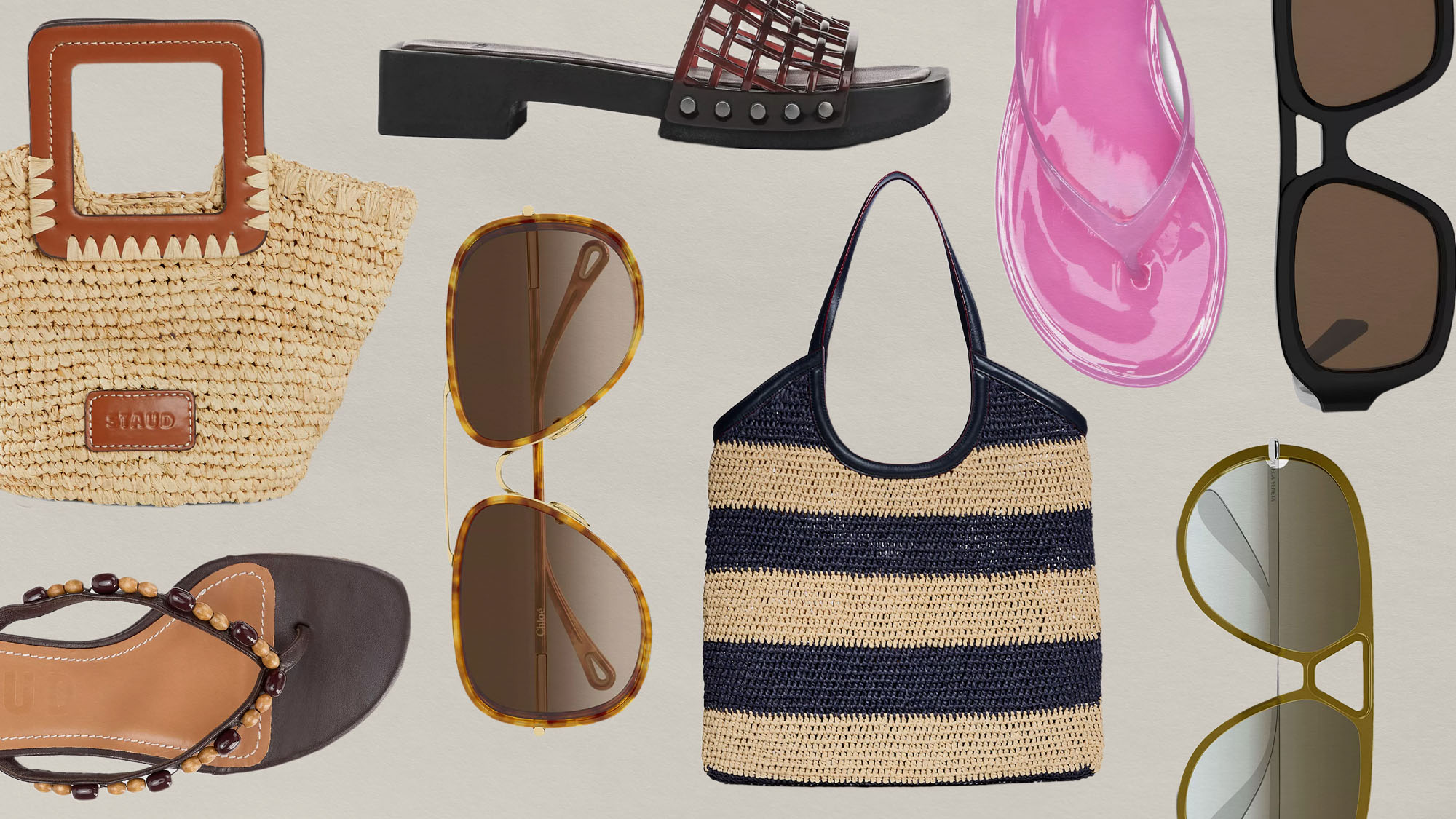 Collage Image of Summer Accessories From Bloomingdale's