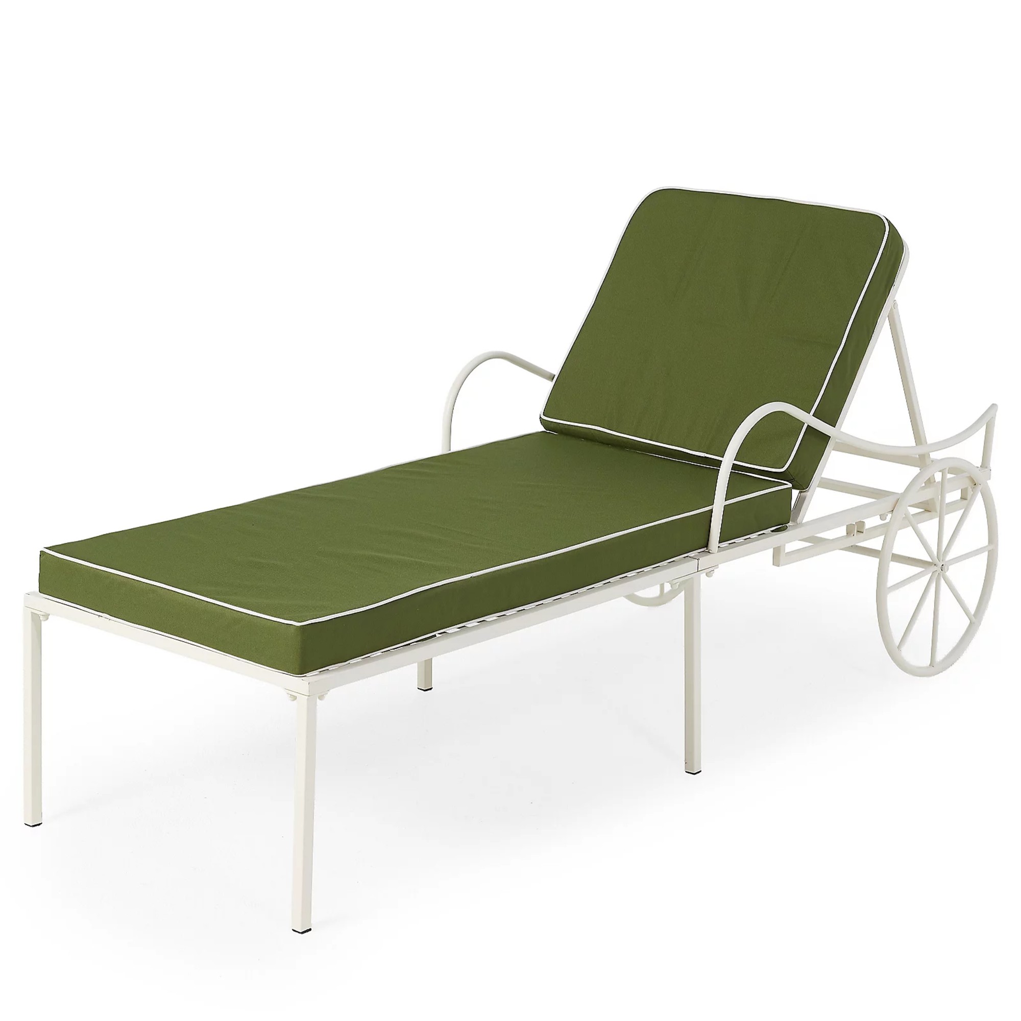 QVC Garden Stories Studio 70 Reclining Lounger with Cushions