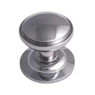 Fab & Fix Decorative Round Door Knob Polished Chrome 75mm