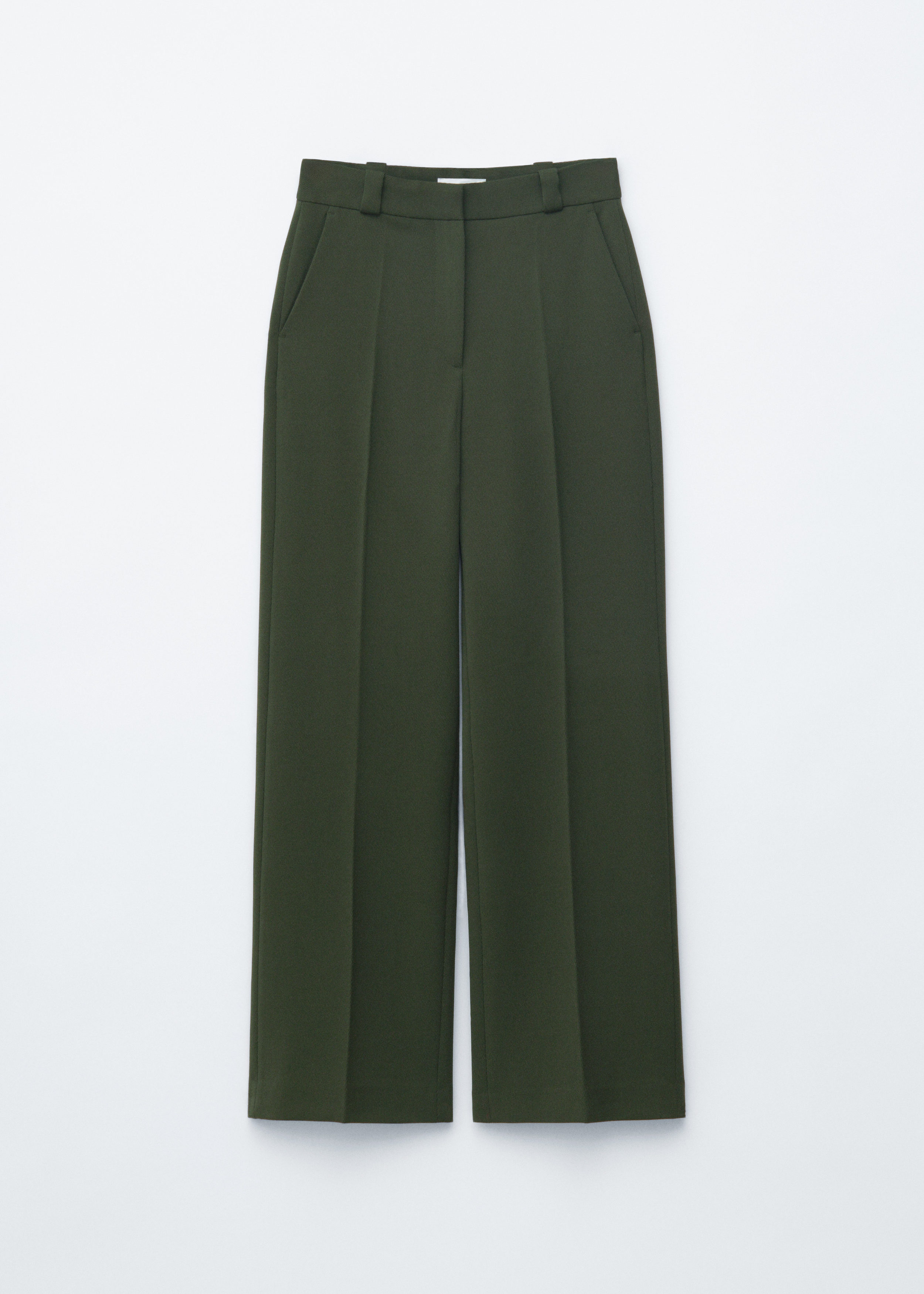 Wide Press-Crease Trousers