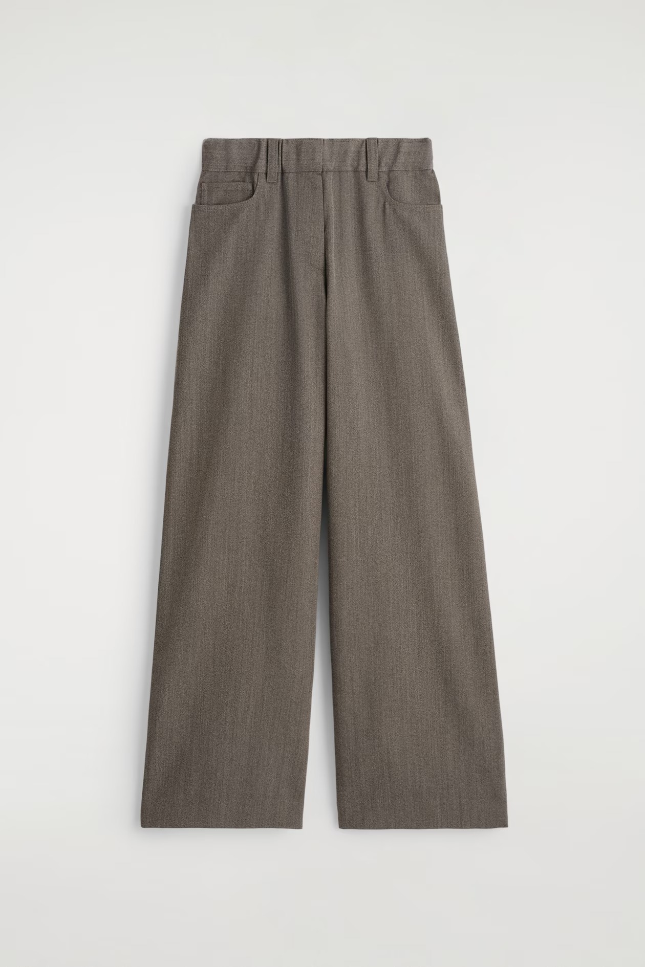 COS, Regular Wool-Blend Wide-Leg Pants