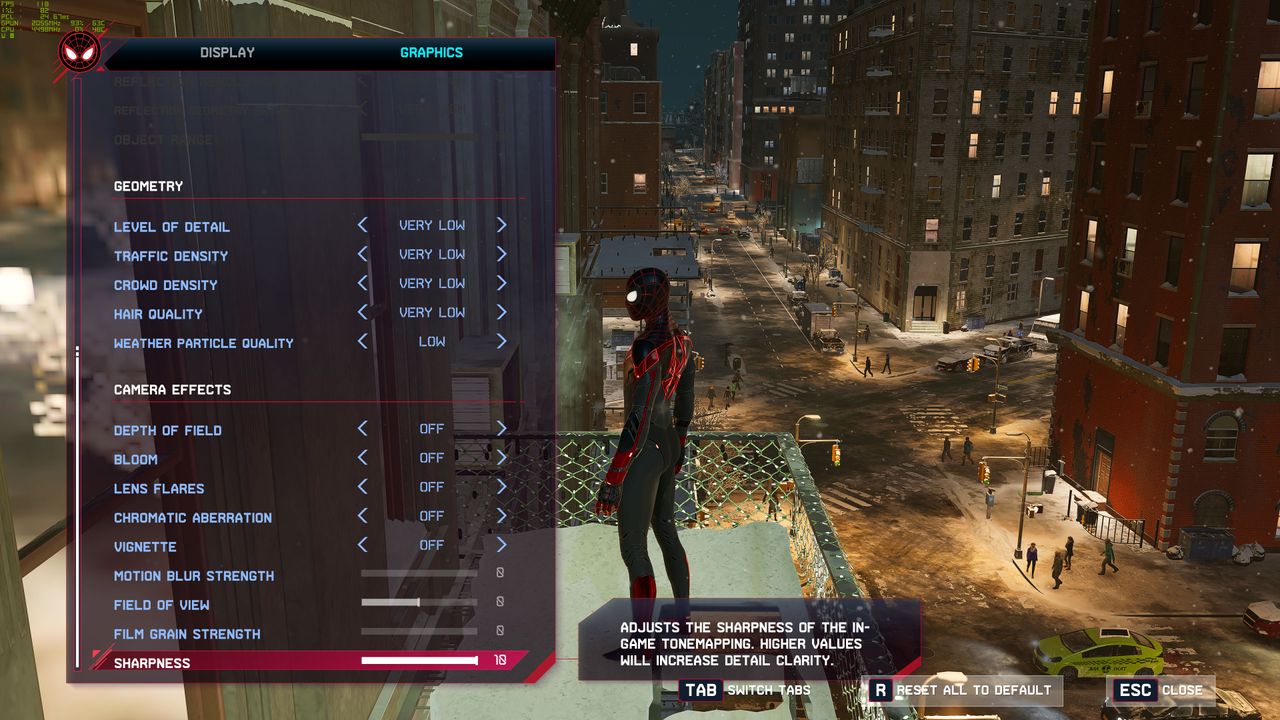Spider-Man Miles Morales PC Settings