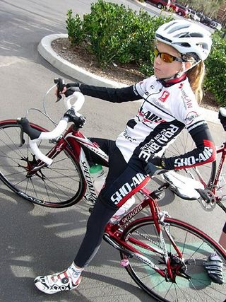 Looking serious: Millie Tanner
