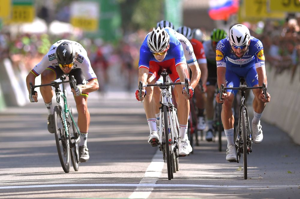 Arnaud Demare wins stage 8 at the Tour de Suisse