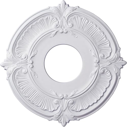 Ekena Millwork Cm12at Attica Ceiling Medallion, 12 3/4"od X 3 1/2"id X 1/2"p, Factory Primed