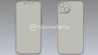 An unofficial render of the iPhone 14, from the front and back