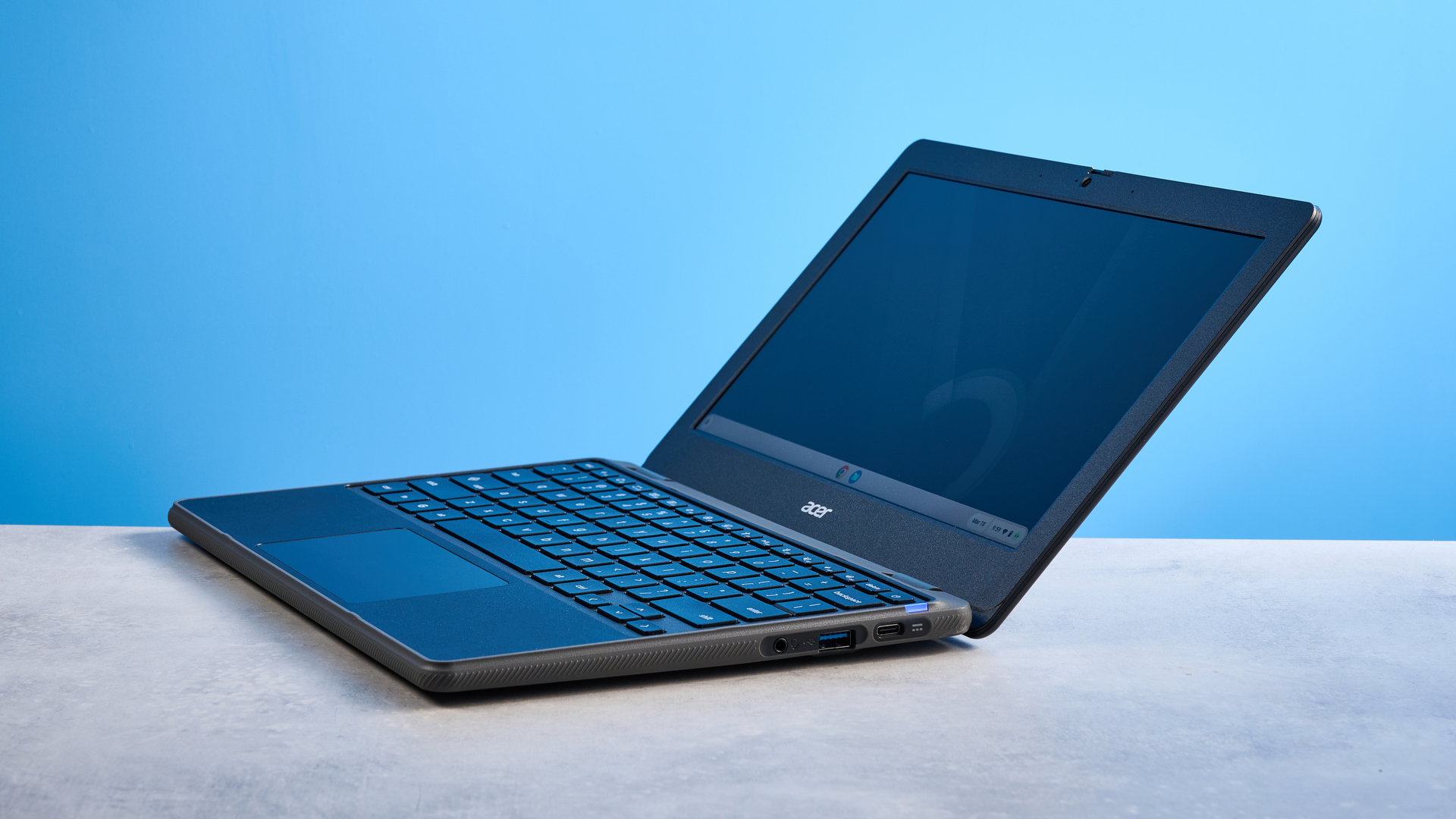 A black Acer Chromebook 311 (C725)