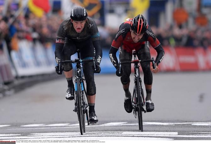 Icy cold and wet conditions selected for the heartiest riders. Ian Stannard (Sky) topped Greg Van Avermaet (BMC) in a two-man sprint