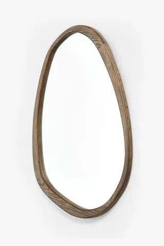 Natural Jackson Round Pebble Wall Mirror