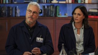 csi vegas gil grissom and sara sidle cbs