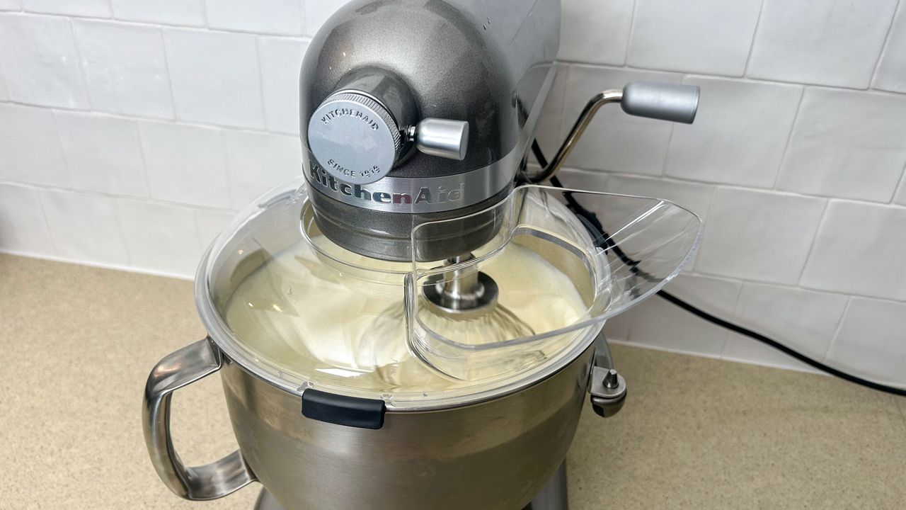 Beating cream in the KitchenAid 7-Quart